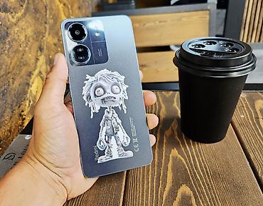 micro cd: Redmi, Redmi 13C, Б/у, 256 ГБ, цвет - Серый, 1 SIM, 2 SIM — 2
