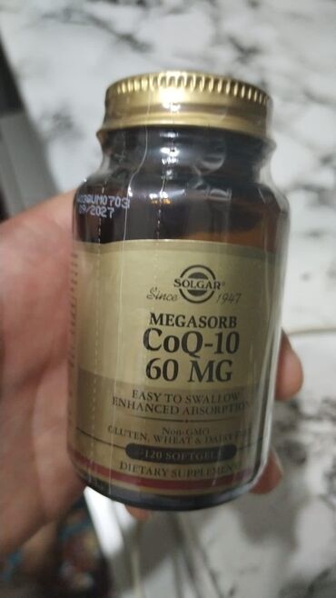 zink vitamin qiymeti: CoQ-10 Megasorb 60 MG, 120 kapsul