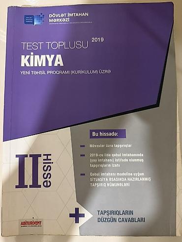 DİM Kimya Test Toplusu 2019 – II hissə Dövlət İmtahan Mərkəzinin