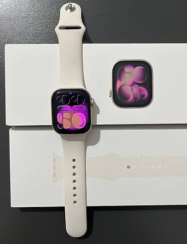 purple guy: Apple Watch Series 11, алюминиевый корпус цвет Pink с белым спортивным — 4