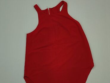czerwona bluzki damskie krótki rękaw: Blouse, S (EU 36), condition - Good