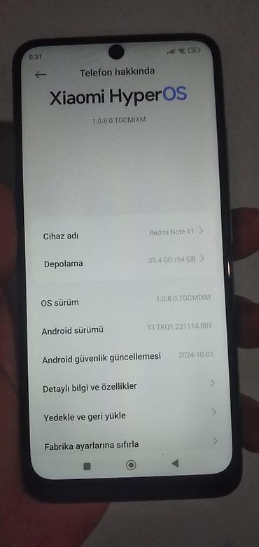 note 11: Xiaomi 64 GB, rəng - Mavi — 1