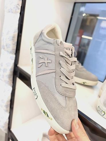 Кроссовки и спортивная обувь: Premiata Мужские-Женские кроссовки в ретро-стиле с массивной подошвой — 4