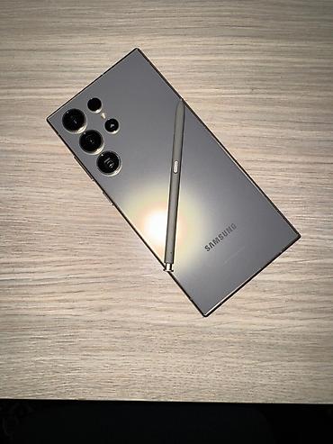 galax: Samsung Galaxy S24 Ultra, Б/у, 256 ГБ, цвет - Серый, eSIM, 2 SIM — 2