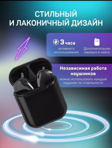 камера хова: Продаю наушники i12 Состояние:новое Звук:громкий Цена:400сом