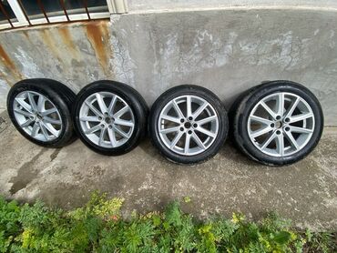 Колеса в сборе: Колеса в сборе 215 / 55 / R 17, Лето, Б/у, Комплект, Легковые, Литые, отверстий - 5 — 6