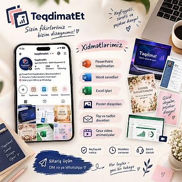 TeqdimatEt – Sizin fikirləriniz, bizim dizaynımız! Xidmətlər: -