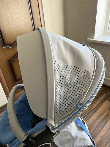 foo foo: Коляска, Stokke, цвет - Голубой, Б/у — 3