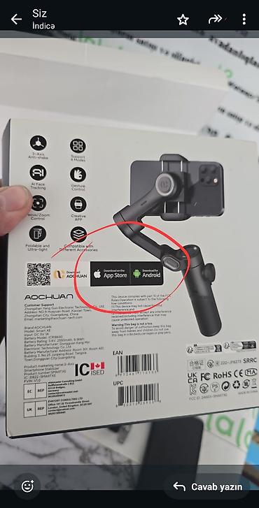 Telefon üçün stabilizatorlar: Aochuan Smart XE – 3 oxlu smartfon stabillayzer. məhsul yenidir — 11