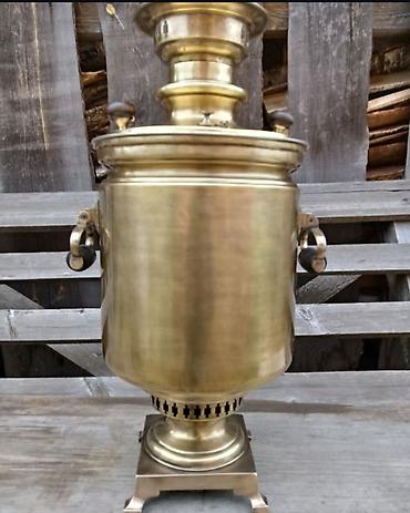 Samovarlar: Mövzu: Pirinç kömürlü samovar – klassik rus üslubu Təsvir: - — 5