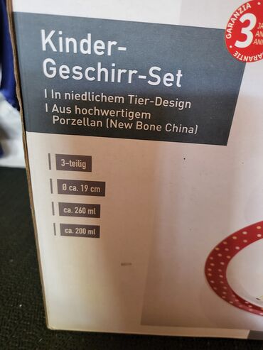 Kuhinjski setovi: Set nov,deciji nemacki,najfiniji kostani kineski porcelan. Set za — 3