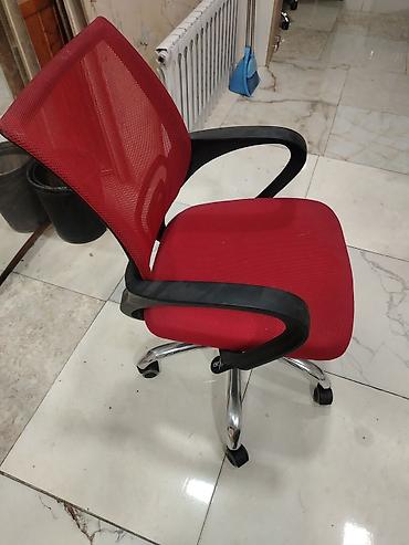 ofisler: Qırmızı ofis kreslosu - Nəfəsalan mesh arxa hissə: hava dövranını — 1