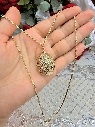 Zərgərlik əşyaları: Boyunbağı, Sarı qızıl, 585 Əyar, 3900 g — 4