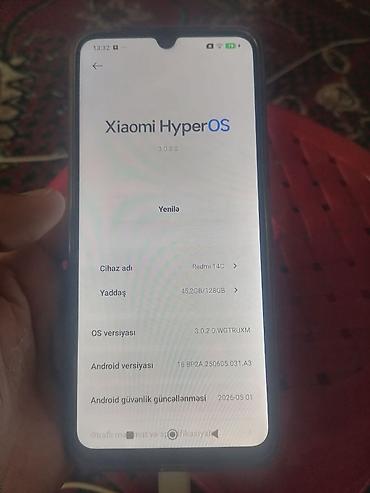tap az ikinci el: Redmi 14C, 128 GB, rəng - Yaşıl — 1