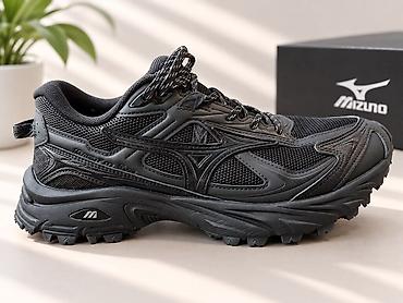 Мужские кроссовки, 42.5, Mizuno, Б/у, цвет - Черный, Самовывоз
