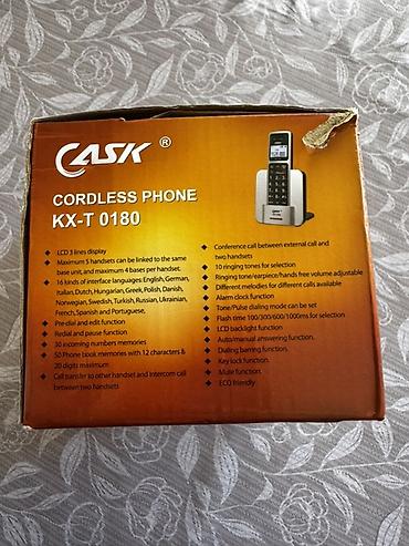 Yenidir. İstifade olunmayıb. Endirim mümkündür. CASK KX-T 0180