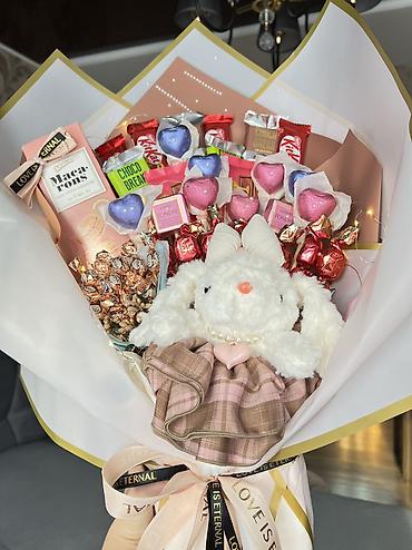 Подарки и сувениры: Шоколадный букет с игрушкой 🔥 Цена по акции 1750 сом В НАЛИЧИИ!!🔥 🚕 — 9