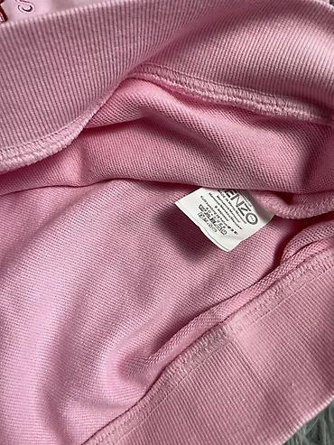 nike tech flecee: Розовое худи Kenzo с капюшоном. Модель выполнена в классическом стиле — 3