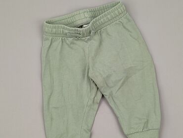 kombinezon w zielone liscie: Spodnie dresowe, H&M, 3-6 miesięcy, stan - Bardzo dobry