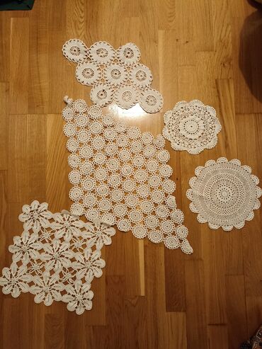 ram za sliku: Doilies, Used, color - White