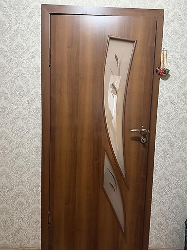 стёк: Межкомнатная дверь, Б/у, Со стеклом, Одностворчатая, Деревянная, Распашная, цвет - Коричневый — 5