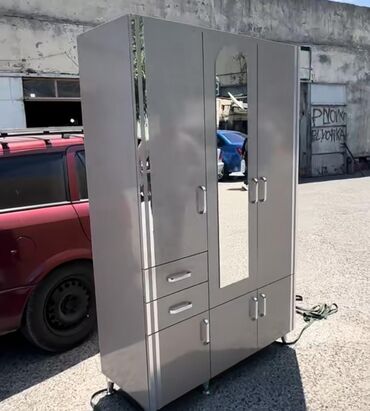 Dolablar: Açılan, 3 qapılı Düz dolab, Qarderob, paltar dolabı — 9