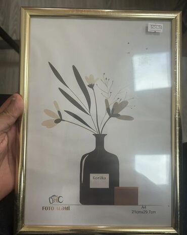 Şəkil və rəsmlər üçün çərçivələr: Çərçivə А4 (21 x 29.7 sm), Plastik — 8