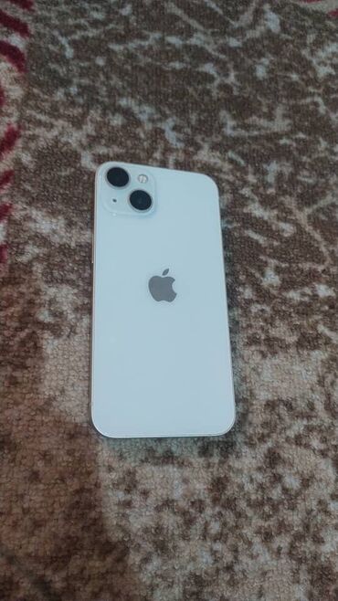 iphone 5se: IPhone 13, Б/у, 128 ГБ, Белый, Защитное стекло, Чехол, 87 %