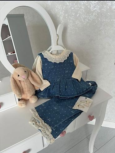 Uşaq geyim dəsti – 3 hissə Uşağın ad günü üçün alınıb 1 dəfə geyib