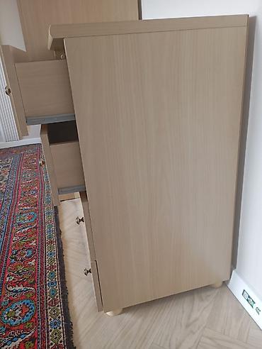 study table: Спальный гарнитур, Б/у, Двуспальная кровать, Белоруссия, ДСП, Самовывоз, цвет - Бежевый — 6
