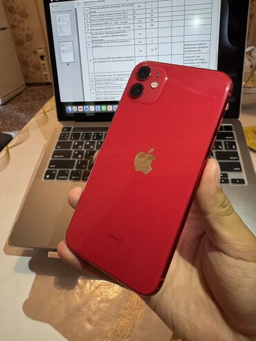 часы apple watch 7: IPhone 11, Б/у, 64 ГБ, Красный, Зарядное устройство, Защитное стекло, Кабель, 72 %