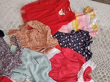 Paketi dečije odeće: Lot dečje garderobe – haljine i majice za devojčice - Više komada — 3