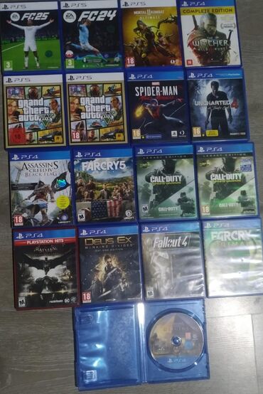 ps5 pultu qiymeti: The Witcher 3 30 Azn Spiderman 35 Azn Uncharted 30 azn Gta 5 (ps5