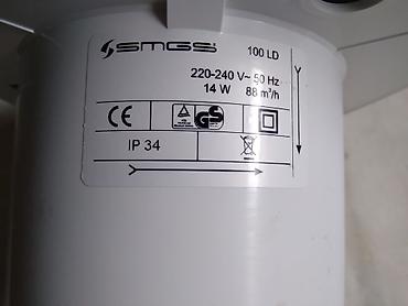 fleš over: Ventilator SMGS za kupatilo beli prečnika 100 mm. kao nov — 3