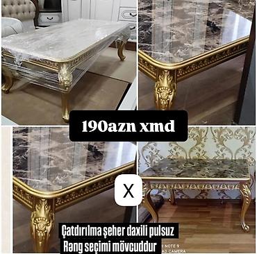 kreditle qizillarin satisi: Dördbucaq masa, Açılmayan, Təkərsiz, Zəmanətsiz, Pulsuz quraşdırılma — 1