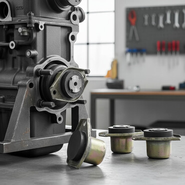 Ostalo: Gumeno-metalni nosač motora za Hitachi, Kubota, Yanmar, Deutz — 1