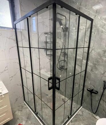 Duş kabinaları, arakəsmələr: Yeni Arakəsmə, Künc üçün, Ünvandan götürmə, Pulsuz çatdırılma — 17