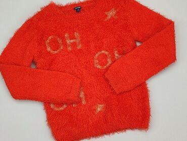 sweterek czerwony rozpinany: Sweater, Kiabi Kids, 8 years, 122-128 cm, condition - Very good