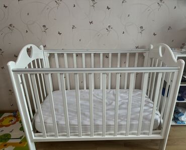 детская приставная кровать: Односпальная кровать, Для девочки, Для мальчика, Б/у