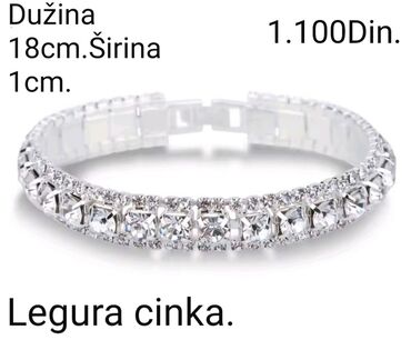 Narukvice: Lančana narukvica, Materijal: Cirkon — 4