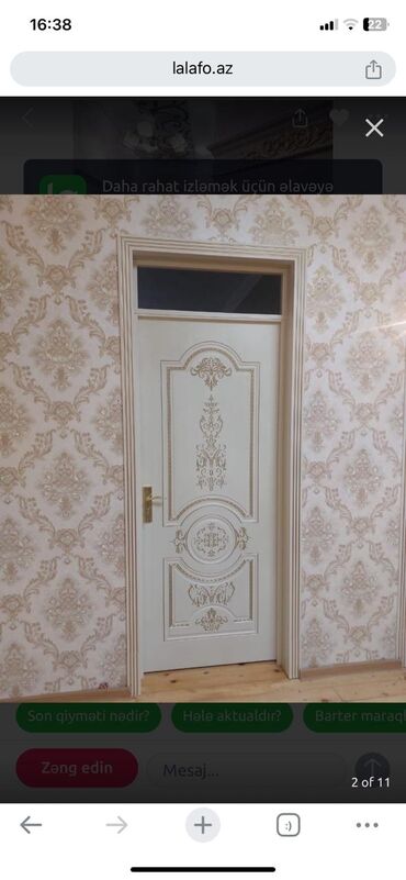 Otaq qapıları: Yeni Otaq qapısı 90x205 sm Zamok və çərçivə ilə, Pulsuz quraşdırma, Pulsuz çatdırılma — 15