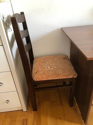 study table: Стул деревянный, высокая спинка, мягкая обивка. В наличии 3 шт Цена — 3