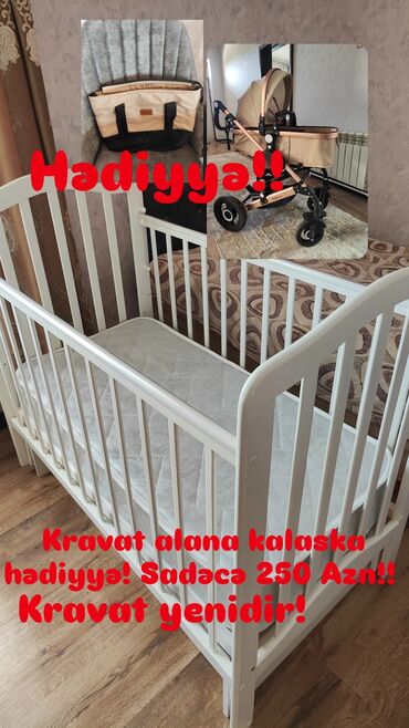 Oğlan və qız üçün, Dördbucaq, Beşik, Dəst ilə, Matras ilə, Yellənmə mexanizmsiz