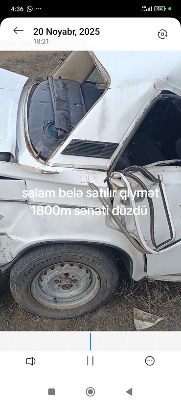 VAZ (LADA): Model: VAZ 2106 (ağ rəng) Kuzov: sedan, 4 qapı Yanacaq: benzin Ötürmə — 9