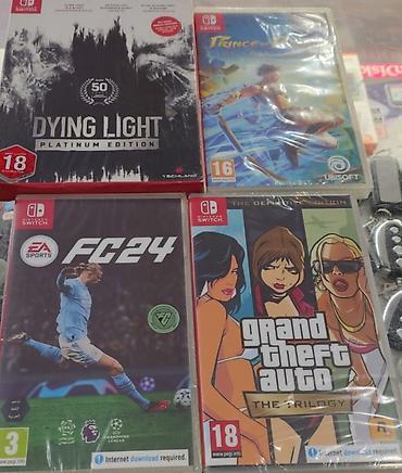 nintendo switch oyun: Nintendo Switch üçün oyun diskləri/patronları paketi: - Dying Light — 1