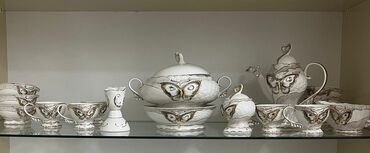 чугунная ванна бу самовывоз: Nahar dəsti, rəng - Ağ, Farfor