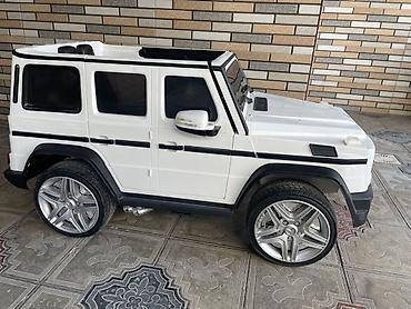 demir tapanca (oyuncaq): Uşaq üçün elektrikli avtomobil – Mercedes-Benz G-Class stilində — 2