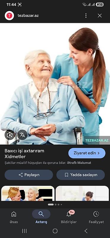 daye isi axdaram: Dayə, Öz evində, 42 yaş, 5 ildən artıq təcrübə — 2