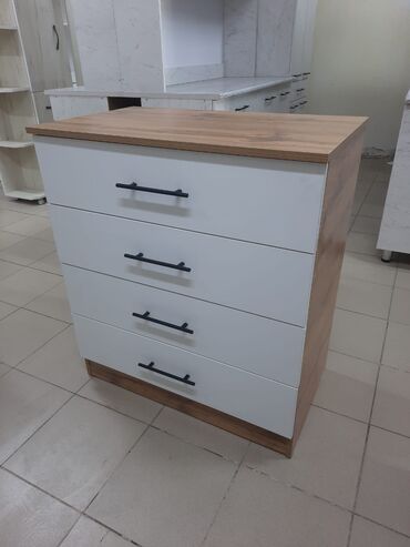 Комоды для одежды: Комод для одежды, Новый, Без зеркала, ЛДСП, цвет - Белый, Бесплатная доставка — 19