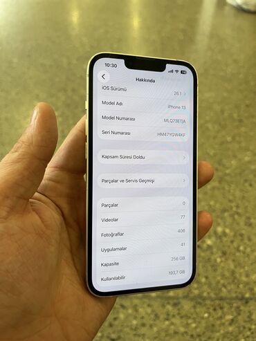 Apple iPhone: IPhone 13, Ağ, Face ID — 6